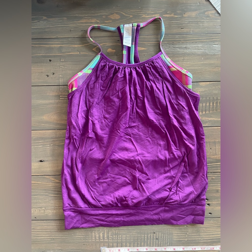 Ivivva Tank Top with shelf bra. Size 12. Great condition.